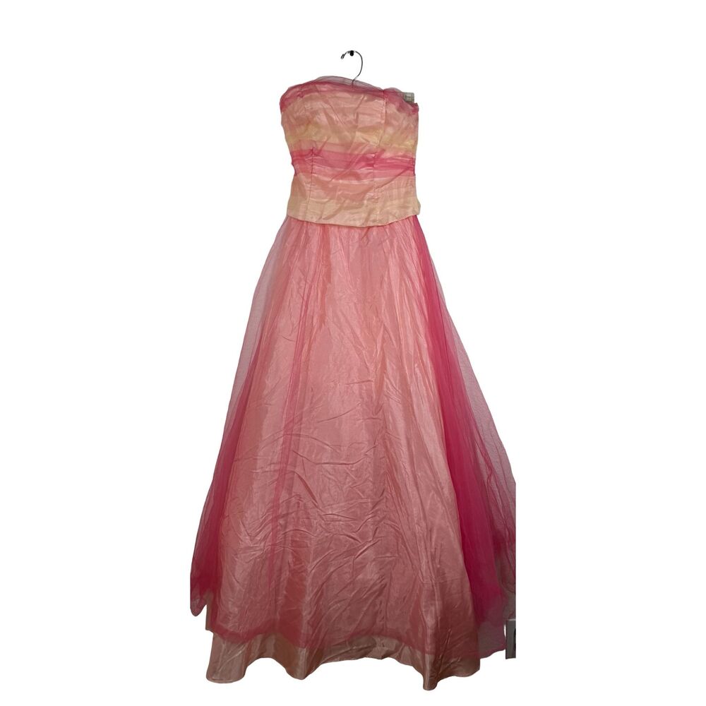 Vintage DE LARU Collection Formal Prom Or Wedding Gown Sz5/6 Pink